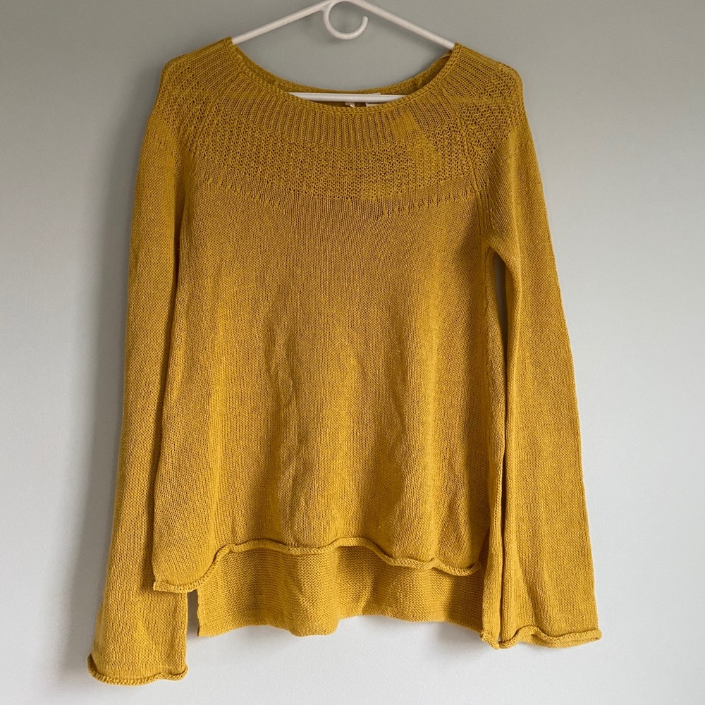 Mustard Yellow Layering Fall Sweater